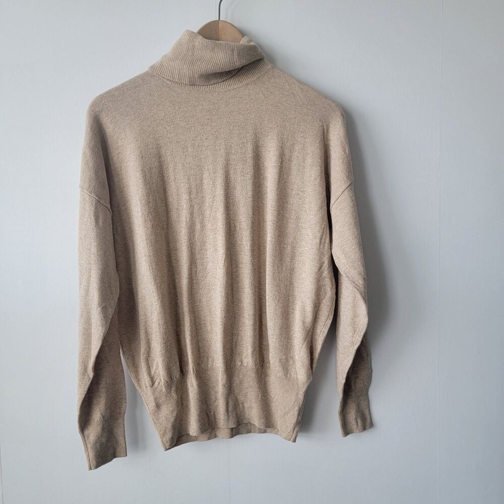 Madewell Women's Brookhaven Turtleneck Sweater size S Ribbed Wool Cotton Blend